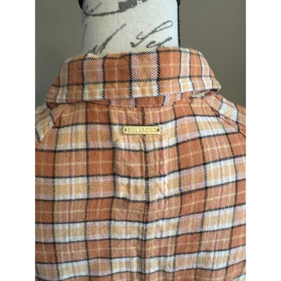 Billabong Womens Best Time Flannel Long Sleeve Shirt LARGE - Picture 4 of 13